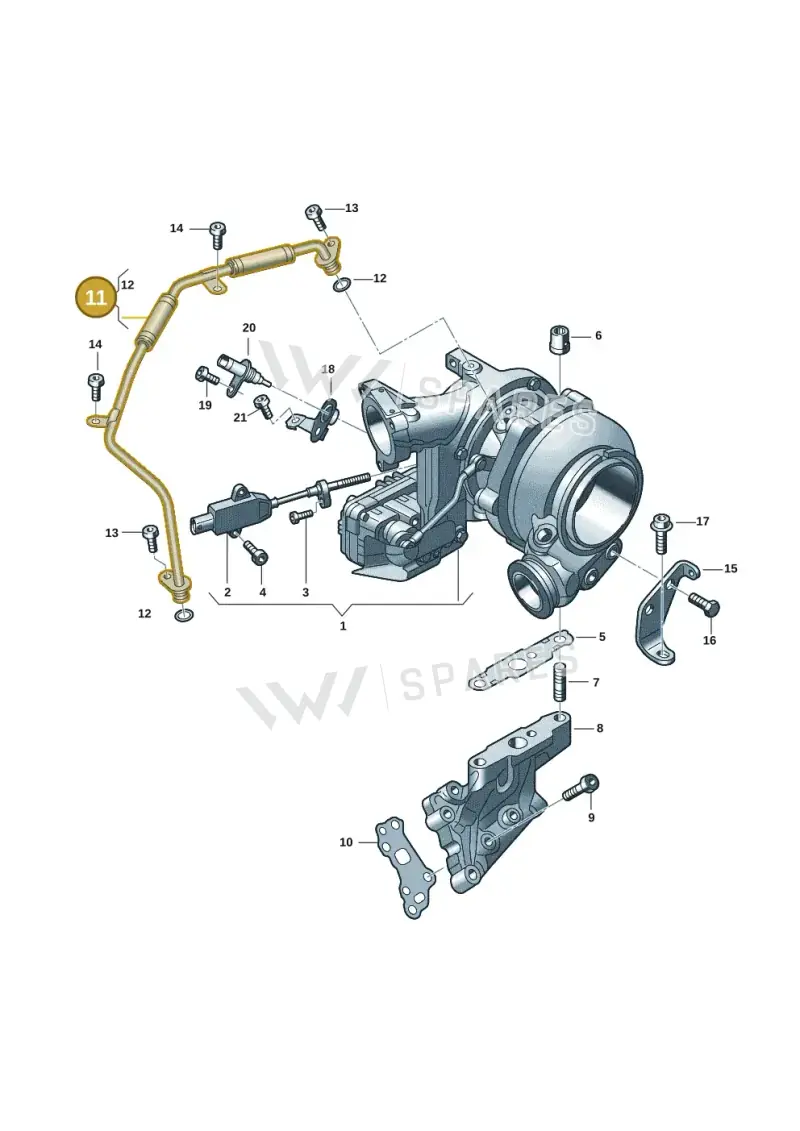 057145825F — Volkswagen Touareg (2017-2023) diagram 439145555, position 11