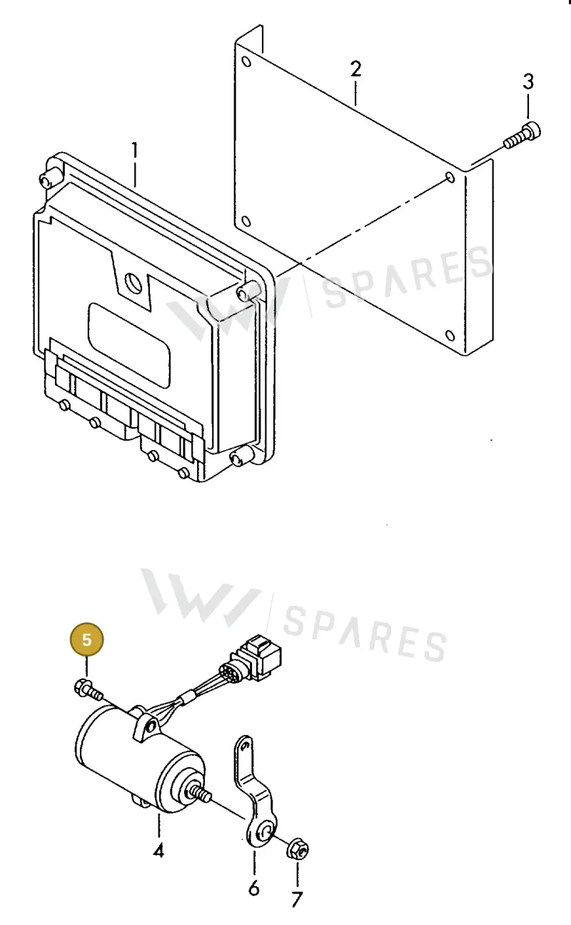057911023E — Volkswagen MARINE-MOTOR           02> (2002-) diagram 277906200, position 5