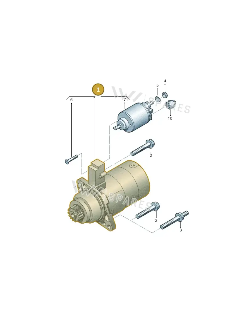 057911023EX — Volkswagen Touareg (2012-2014) diagram 737911000, position 1