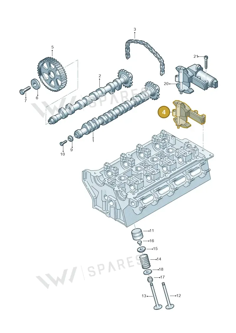 058109217B — Volkswagen Sharan (2008-2010) diagram 156109150, position 4