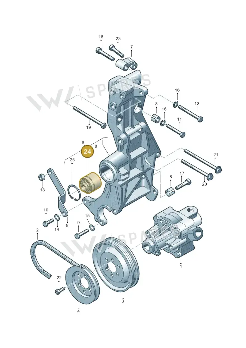 058115136 — Volkswagen PASSAT/4MOTION/W8 (2002-2005) diagram 156145800, position 24