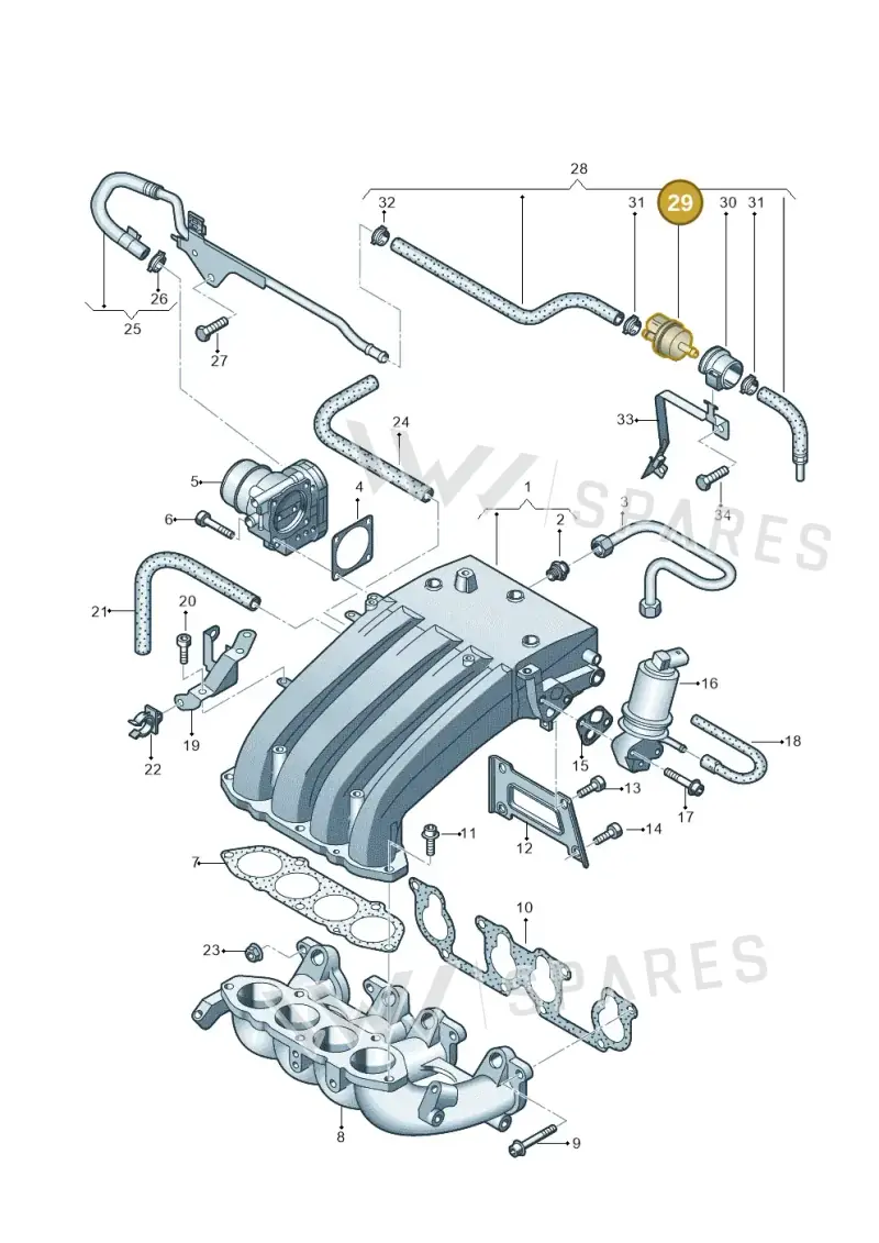 058133517B — Volkswagen Transp. caravelle (2011-2015) diagram 410133200, position 29