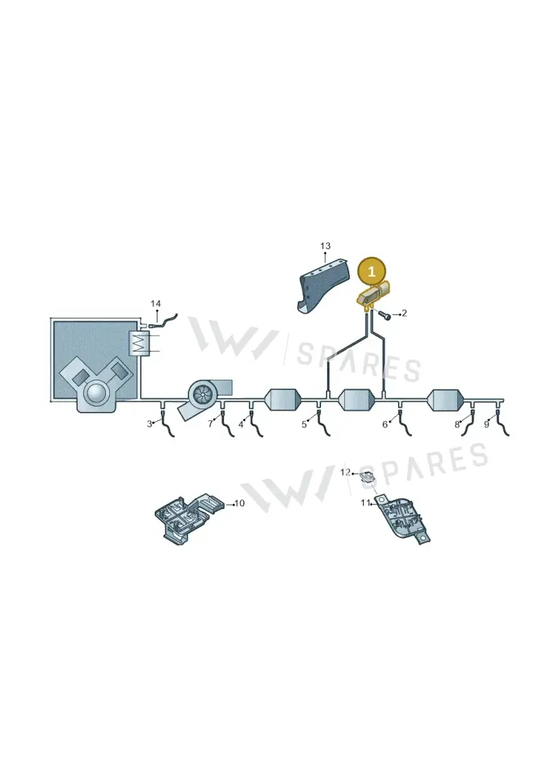058906051A — Volkswagen Touareg (2017-2023) diagram 780906150, position 1