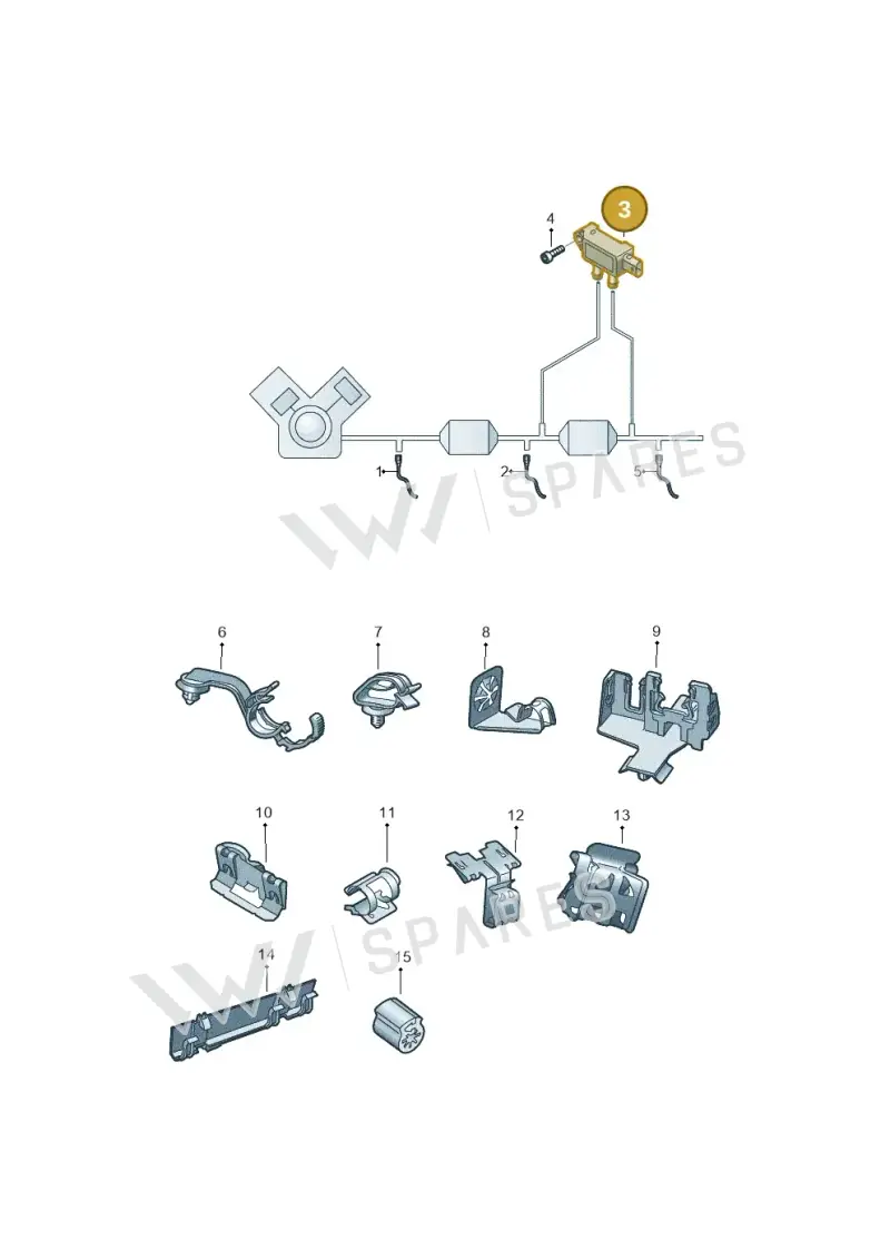058906051A — Audi Q2 2.0 TDI (2016-2018) diagram 803906003, position 3