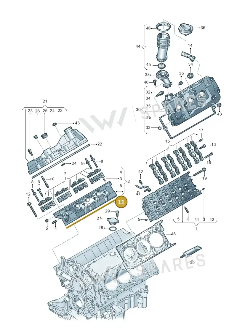 059103148AL — Volkswagen Amarok twin cab (2022-) diagram 894103650, position 11