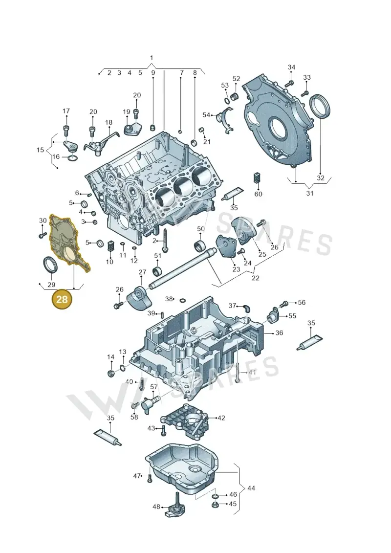059103150AJ — Volkswagen Touareg                08> (2007-) diagram 616103250, position 28