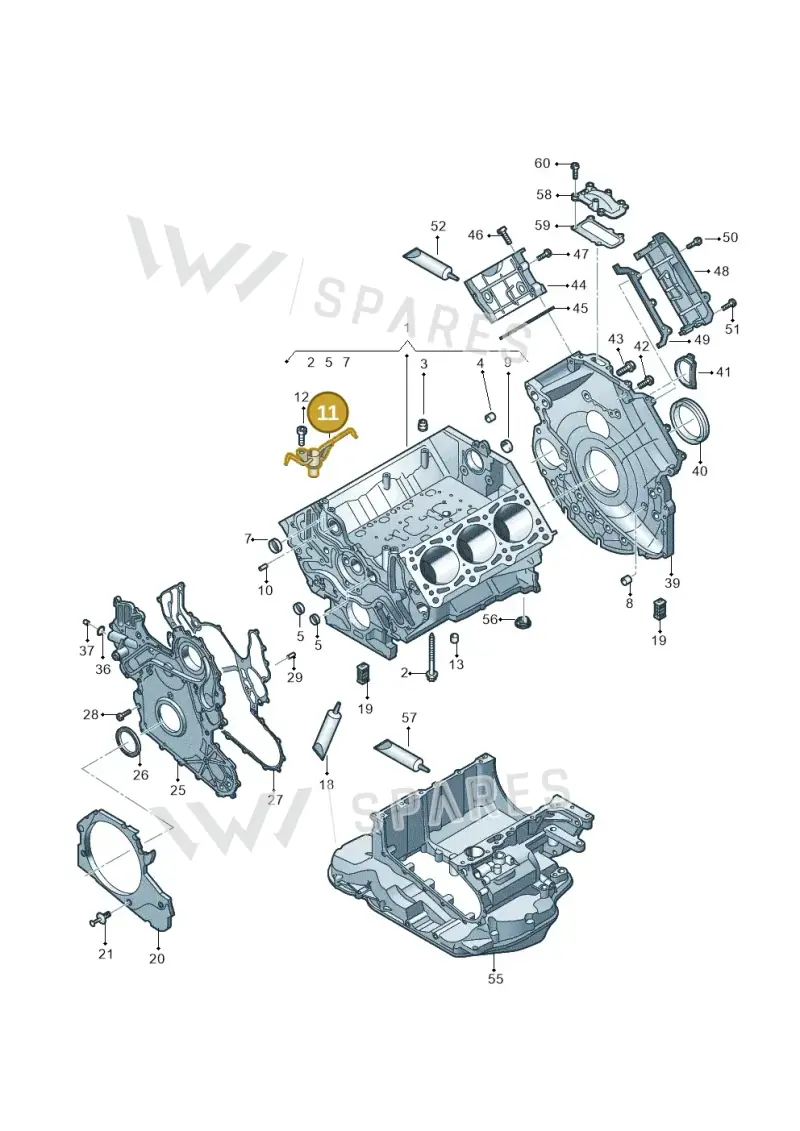 059103158R — Volkswagen Touareg (2017-2023) diagram 439103020, position 11