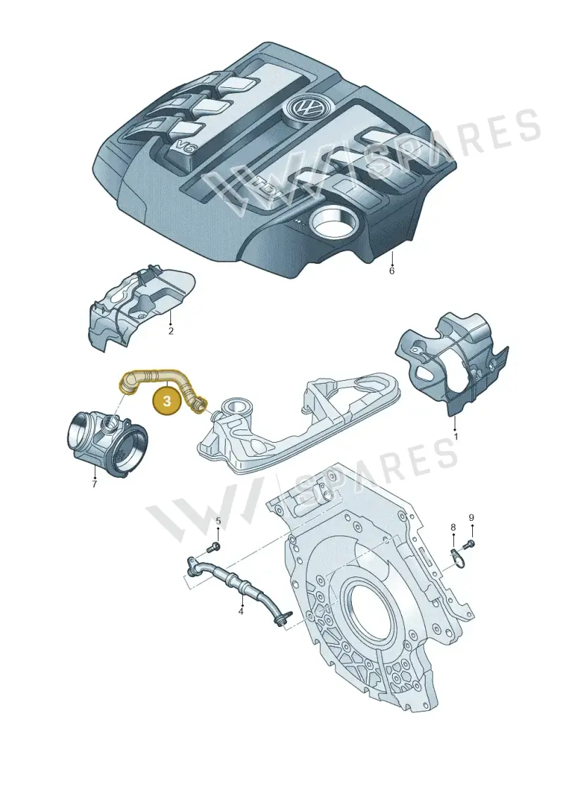 059103221BG — Volkswagen Touareg (2017-2023) diagram 439103092, position 3