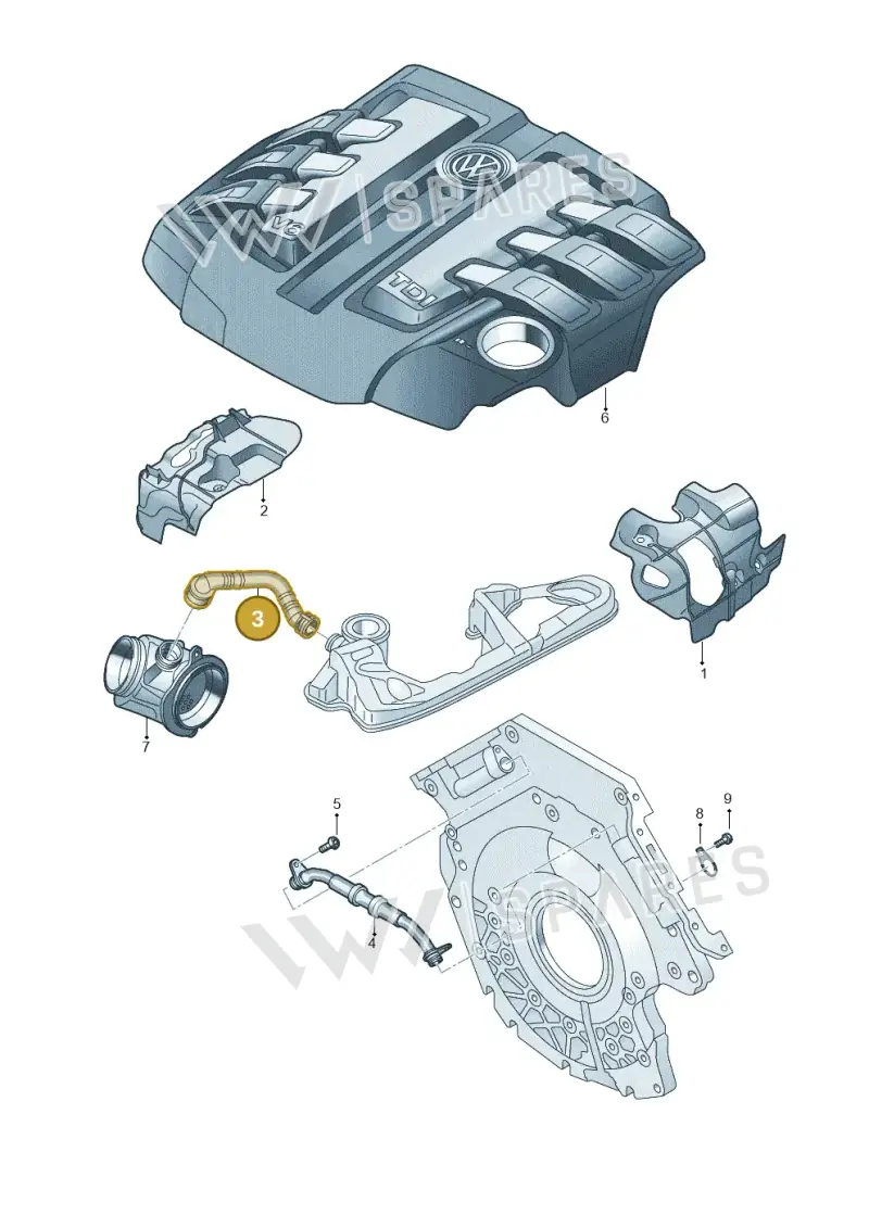 059103221BN — Volkswagen Touareg (2017-2023) diagram 439103092, position 3