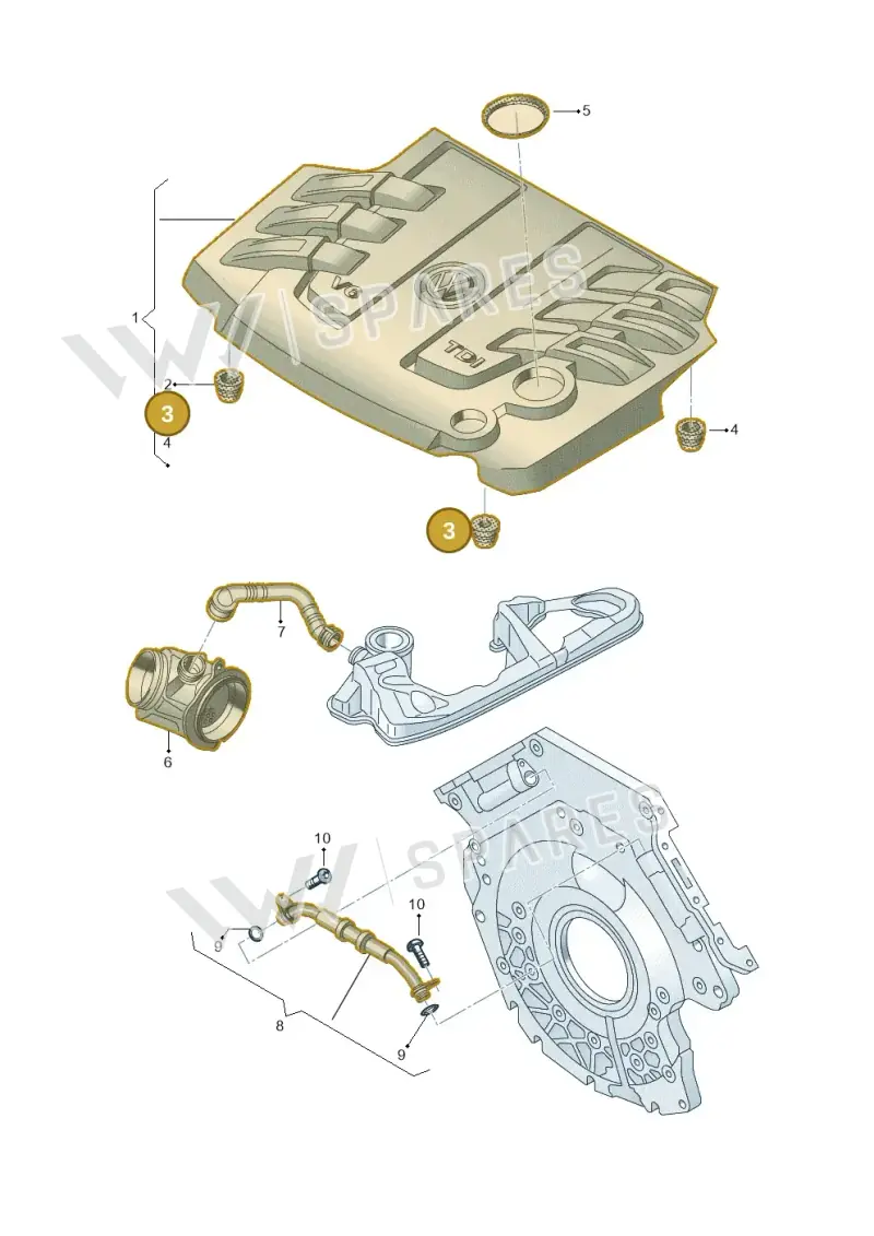 059103226B — Volkswagen Amarok twin cab (2022-) diagram 894103900, position 3