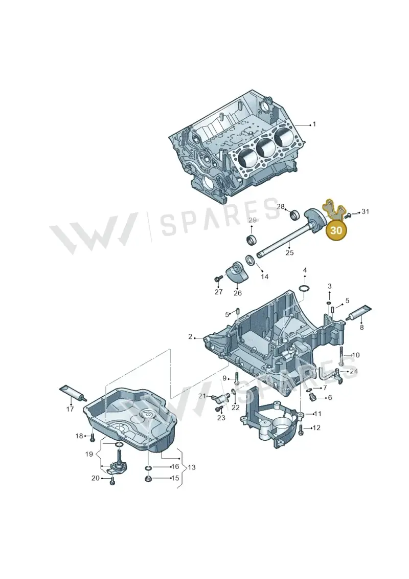 059103323J — Volkswagen Amarok twin cab (2022-) diagram 693103280, position 30
