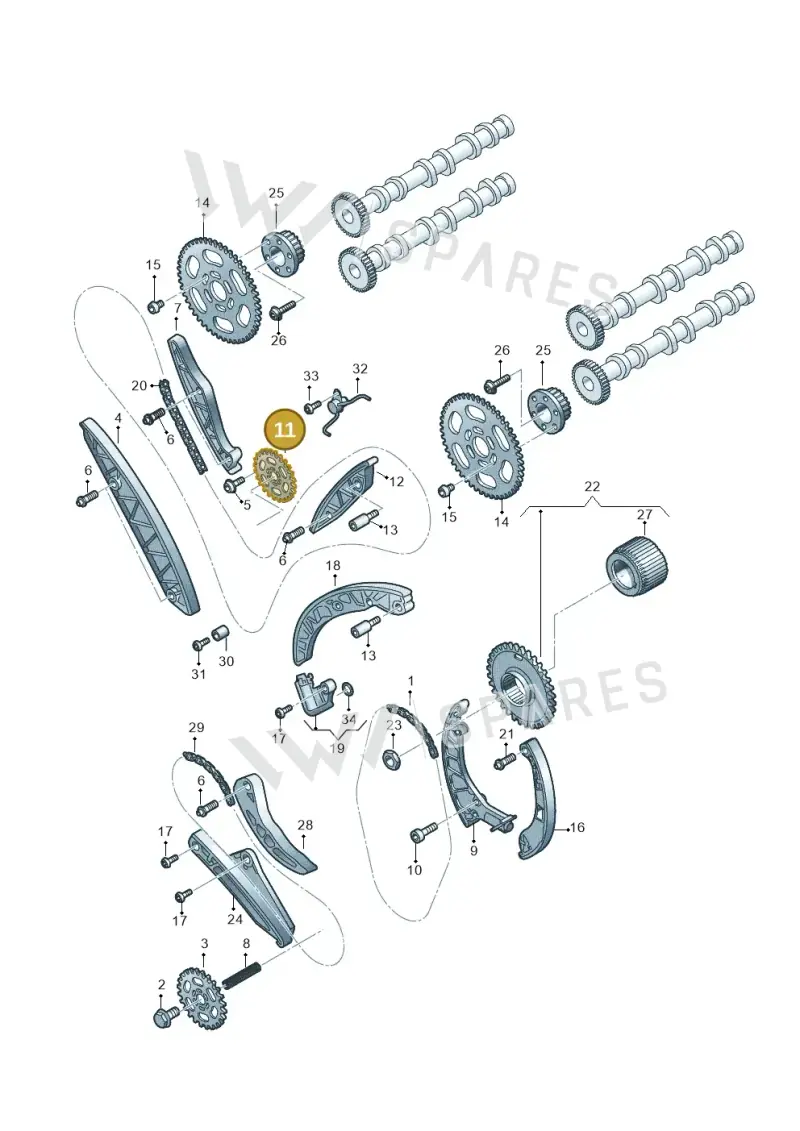 059103333F — Volkswagen Amarok twin cab (2022-) diagram 788109560, position 11