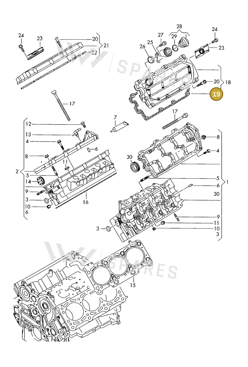059103483M — Volkswagen MARINE-MOTOR           02> (2002-) diagram 277103400, position 19