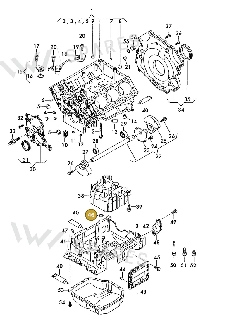 059103609L — Volkswagen MARINE-MOTOR           02> (2002-) diagram 277103150, position 46