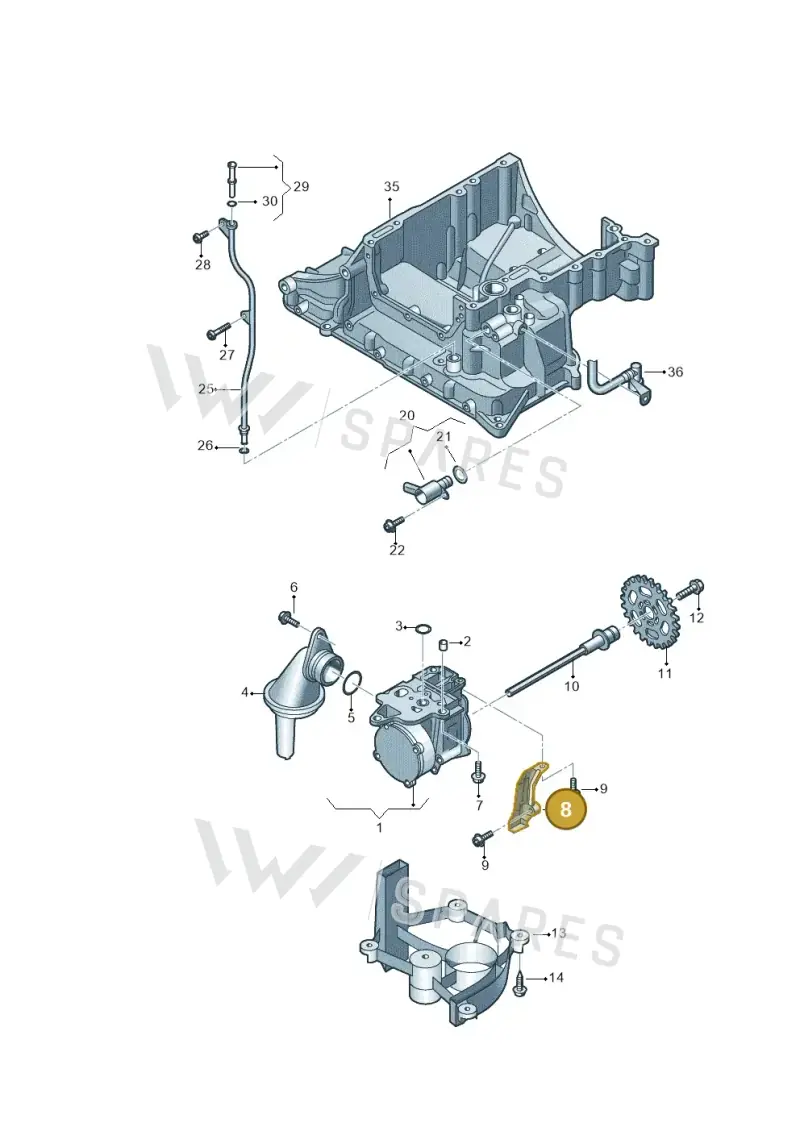 059103688A — Volkswagen Touareg BlueMotion (2014-2018) diagram 693115450, position 8