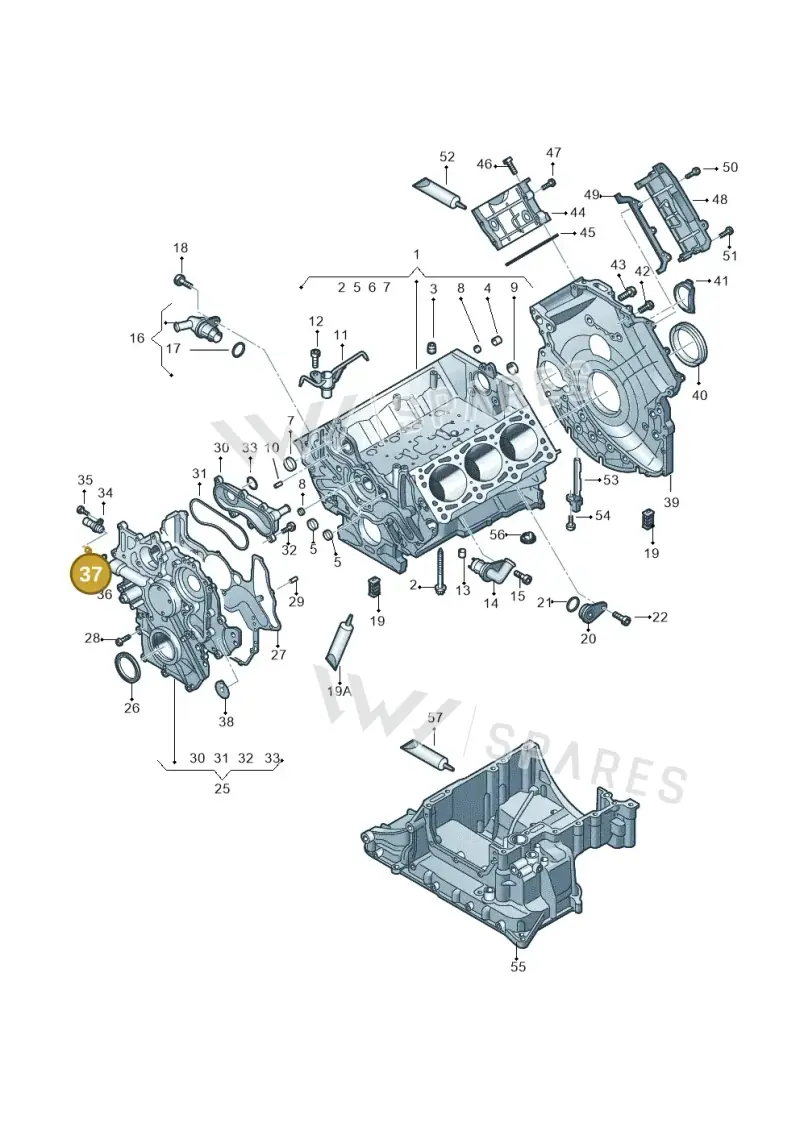 059103826B — Volkswagen Touareg BlueMotion (2014-2018) diagram 748103270, position 37