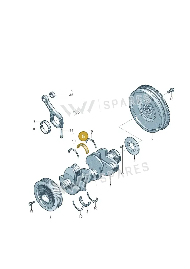 059105561AMBLA — Volkswagen Amarok twin cab (2016-2022) diagram 894105650, position 5