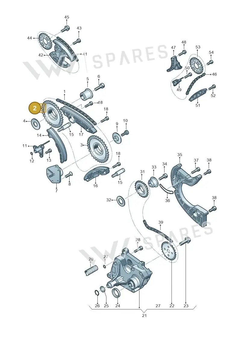 059109077E — Volkswagen Touareg BlueMotion (2014-2018) diagram 277109900, position 2