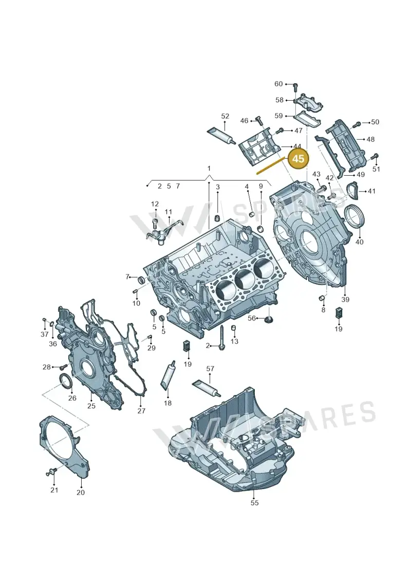 059109092N — Volkswagen Touareg (2017-2023) diagram 439103020, position 45