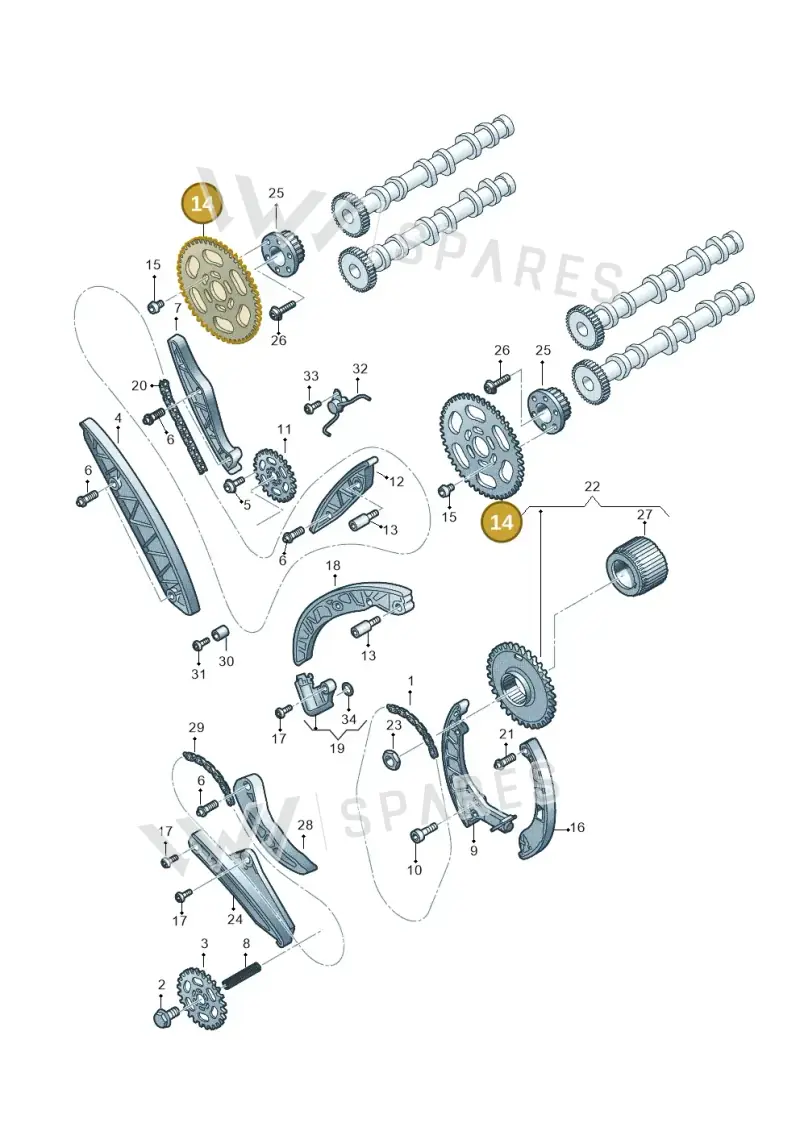 059109116G — Volkswagen Amarok twin cab (2022-) diagram 788109560, position 14