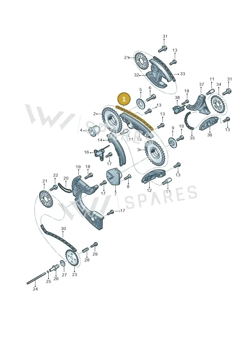 059109229J — Volkswagen Phaeton 4motion (2010-2016) diagram 631109700, position 1