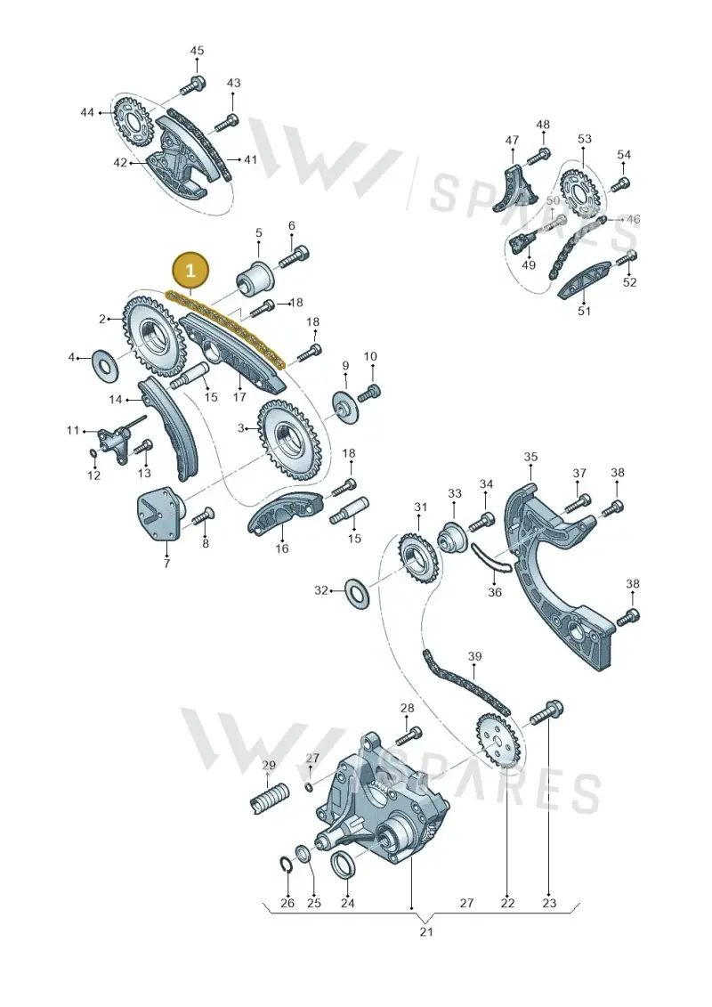 059109229J — Volkswagen Touareg BlueMotion (2014-2018) diagram 277109900, position 1