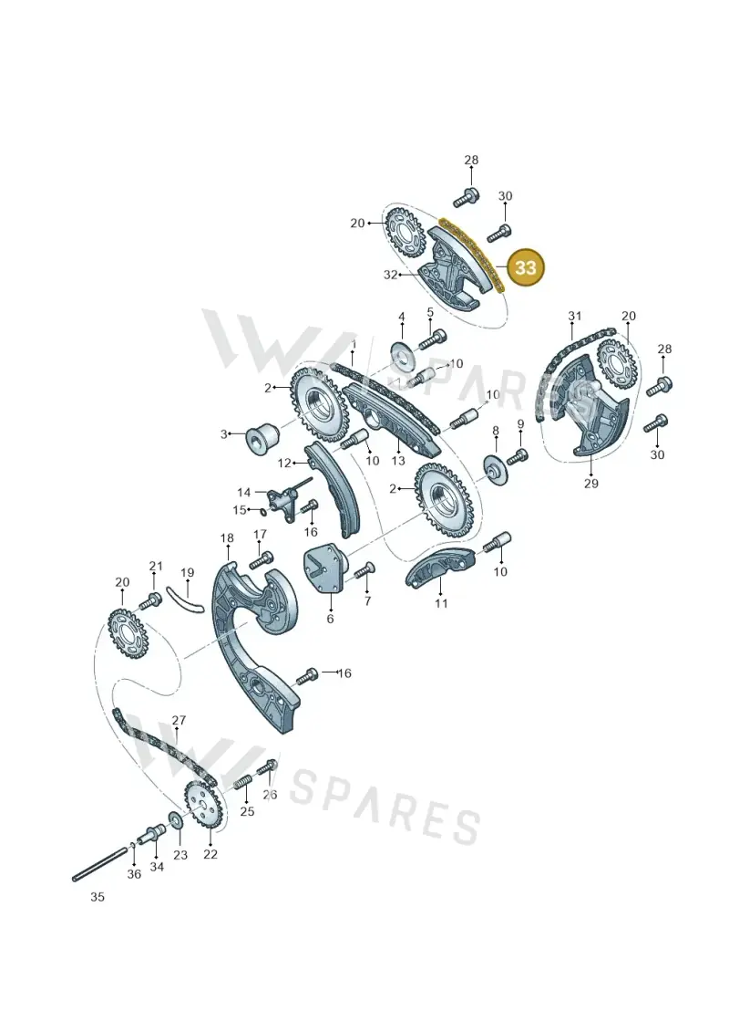 059109229K — Volkswagen Touareg                08> (2007-) diagram 258109700, position 33