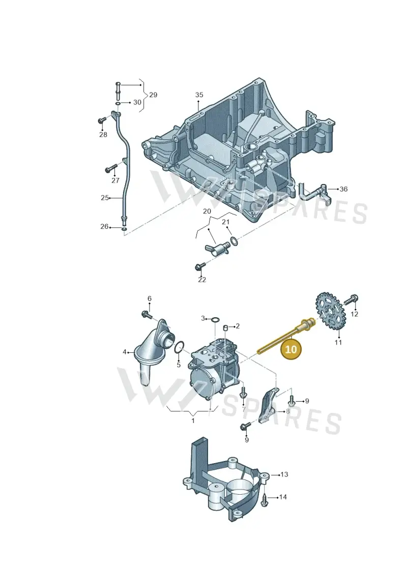 059109339H — Volkswagen Touareg BlueMotion (2014-2018) diagram 693115450, position 10