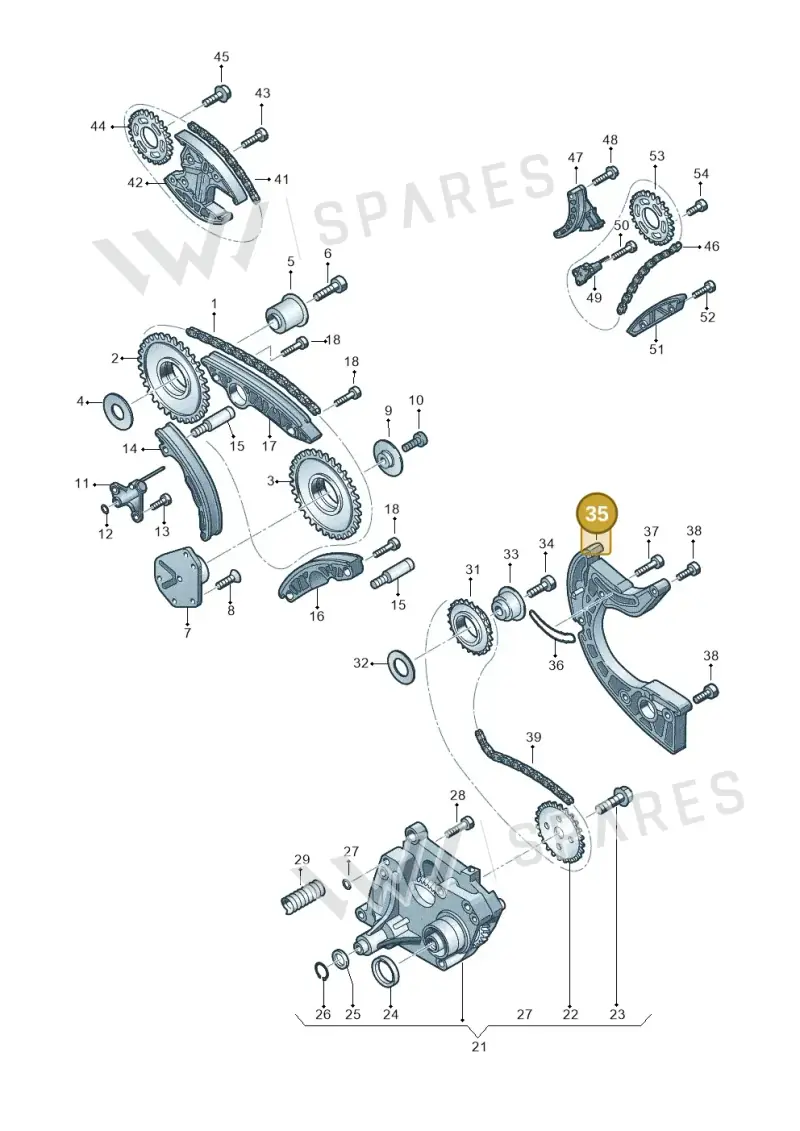 059109507D — Volkswagen Touareg BlueMotion (2014-2018) diagram 277109900, position 35