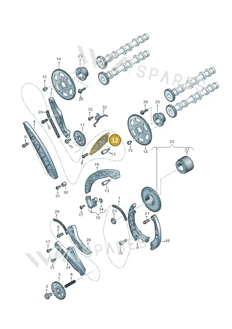 059109514N — Volkswagen Amarok twin cab (2022-) diagram 788109560, position 12