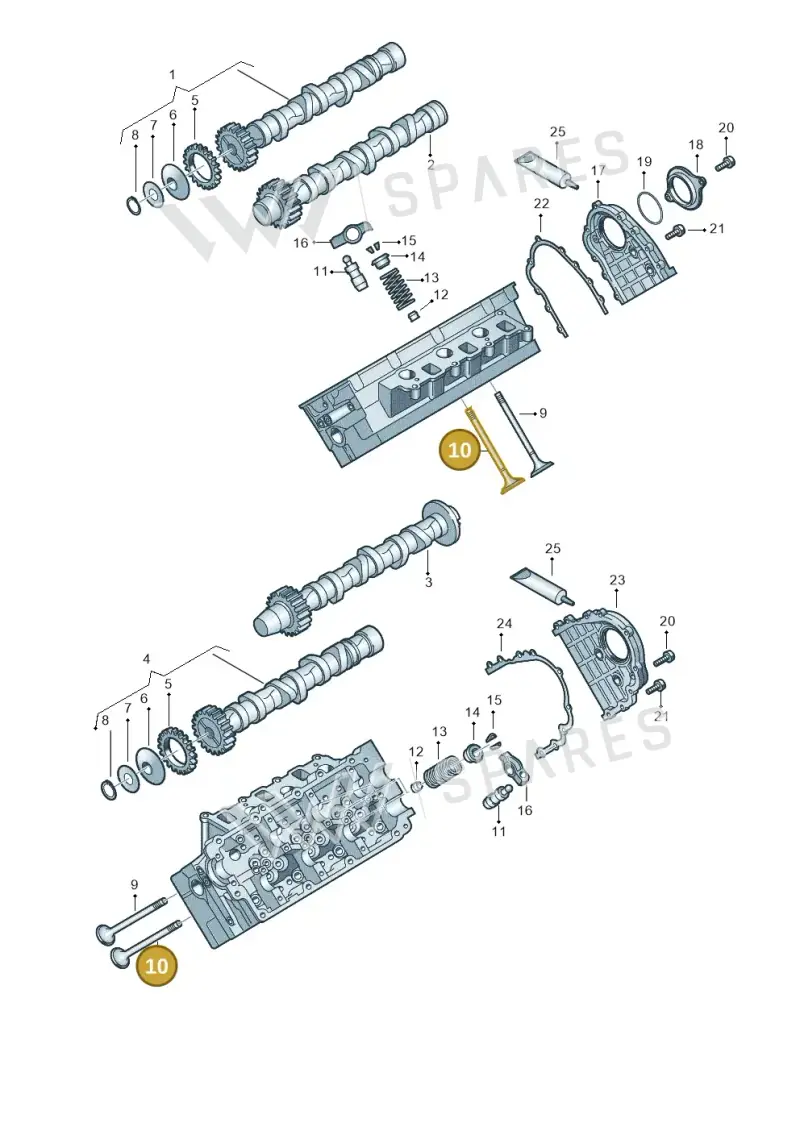 059109611K — Volkswagen Phaeton 4motion (2010-2016) diagram 258109430, position 10