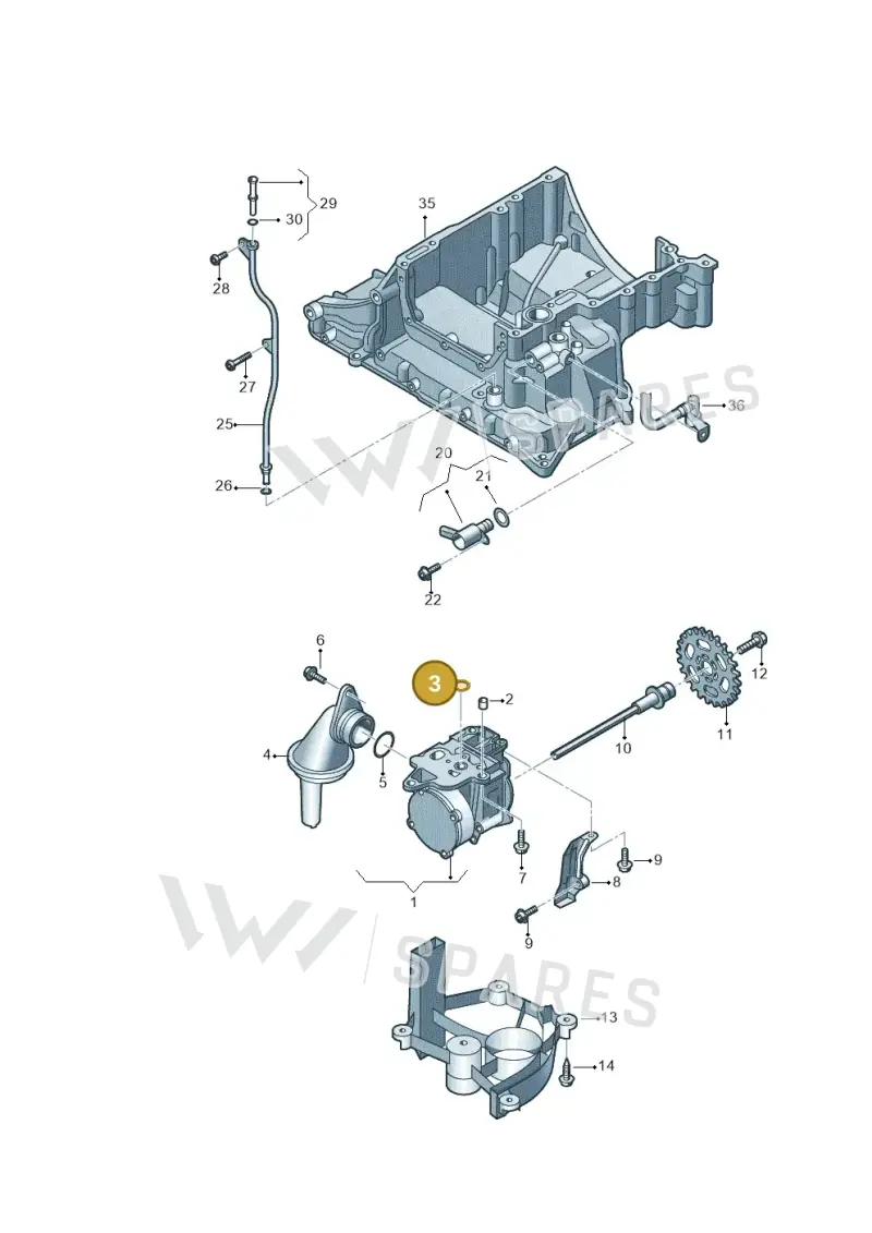 059115111A — Volkswagen Touareg BlueMotion (2014-2018) diagram 693115450, position 3
