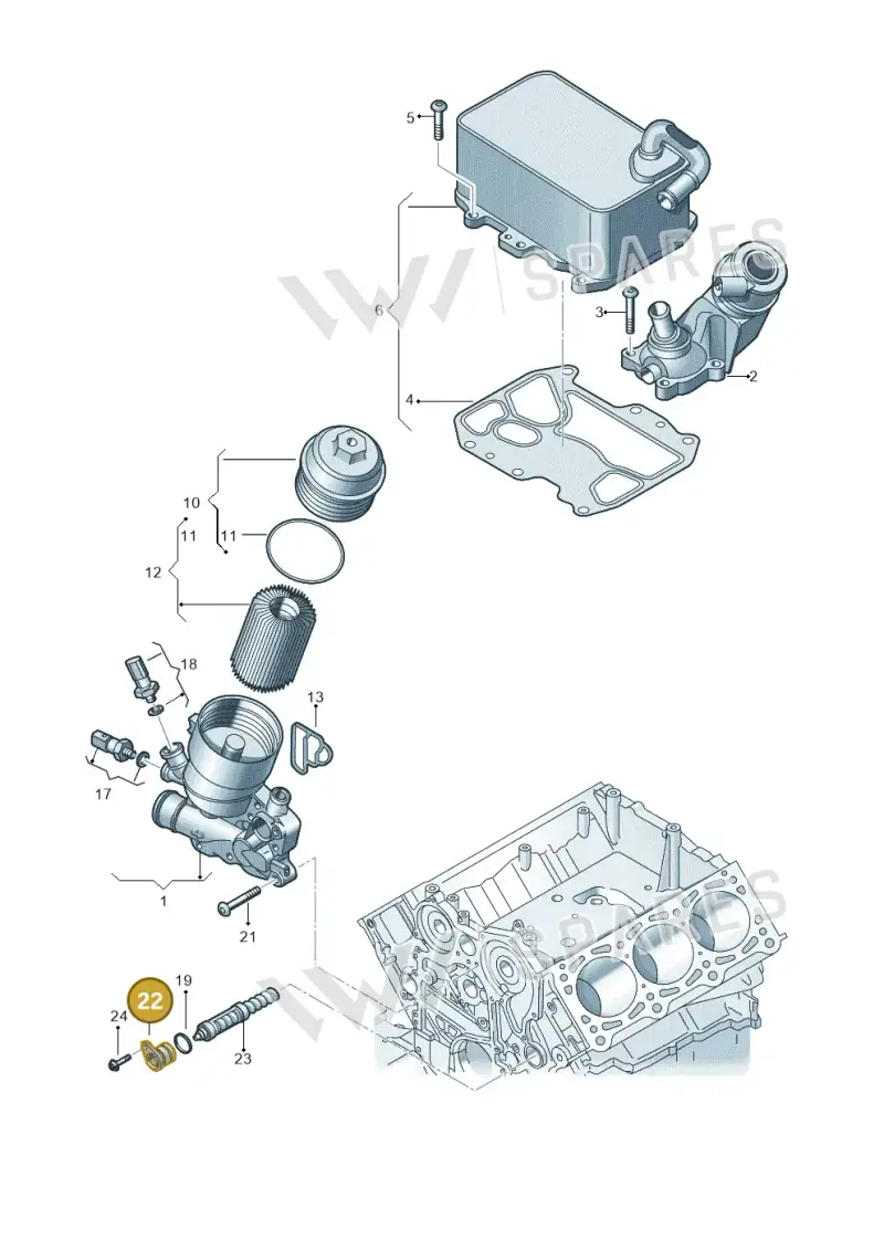 059115423E — Volkswagen Amarok twin cab (2022-) diagram 788115560, position 22