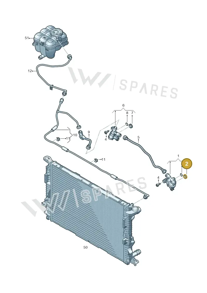 059121043F — Volkswagen Touareg (2017-2023) diagram 859121600, position 2