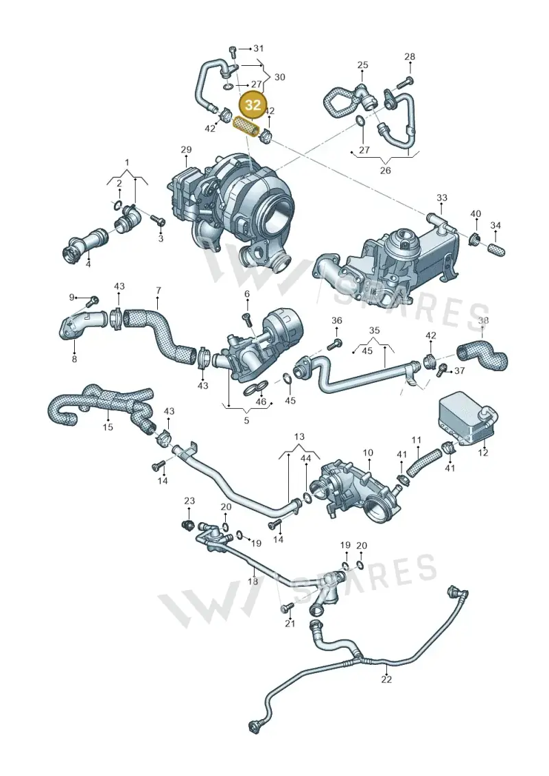 059121054G — Volkswagen Touareg (2017-2023) diagram 439121350, position 32