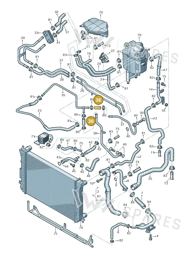059121055B — Volkswagen Phaeton 4motion (2010-2016) diagram 631121460, position 36