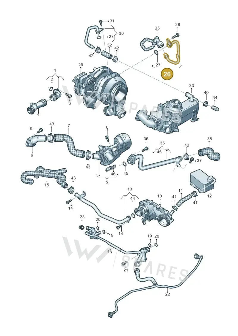 059121065FL — Volkswagen Touareg (2017-2023) diagram 439121350, position 26