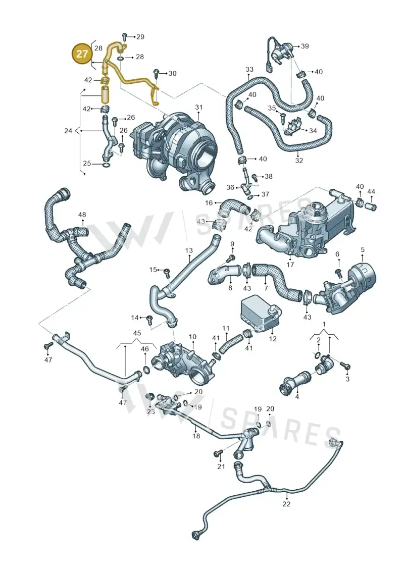 059121085Q — Volkswagen Touareg (2017-2023) diagram 439121370, position 27