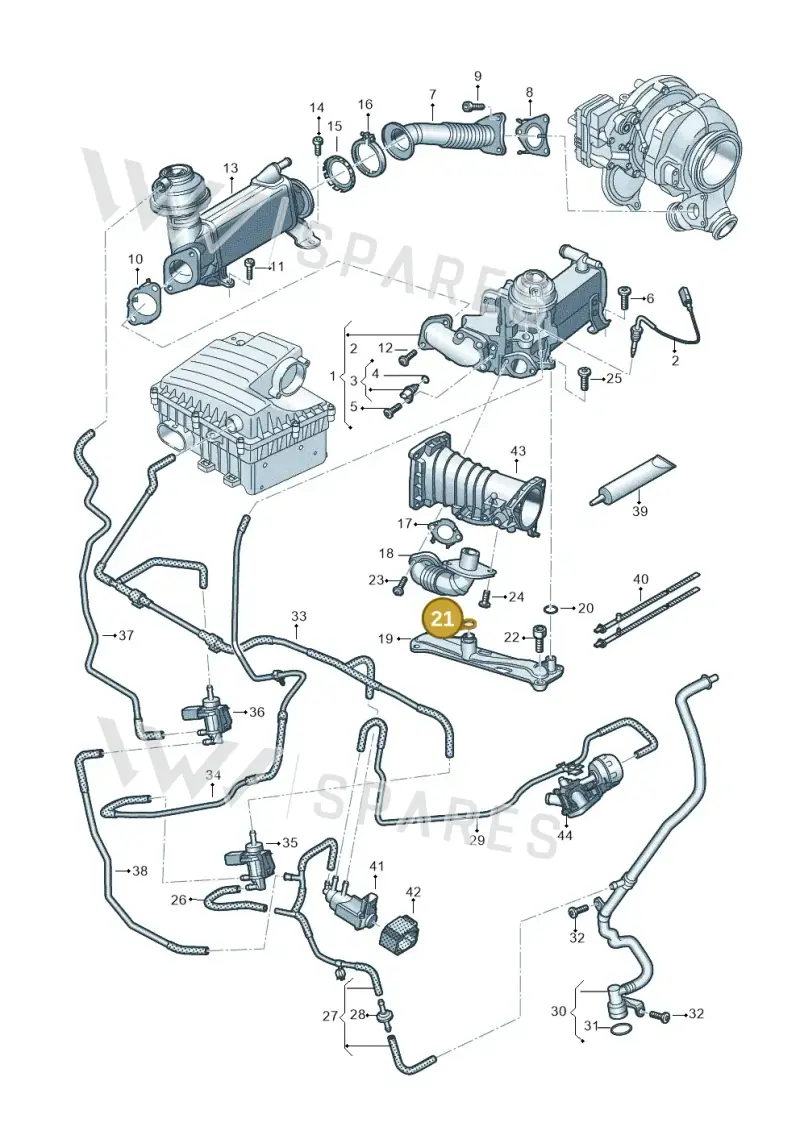 059121091B — Volkswagen Amarok twin cab (2022-) diagram 894131750, position 21