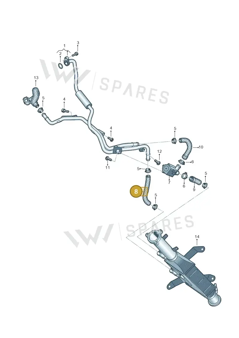 059121445N — Volkswagen Touareg (2017-2023) diagram 439121380, position 8