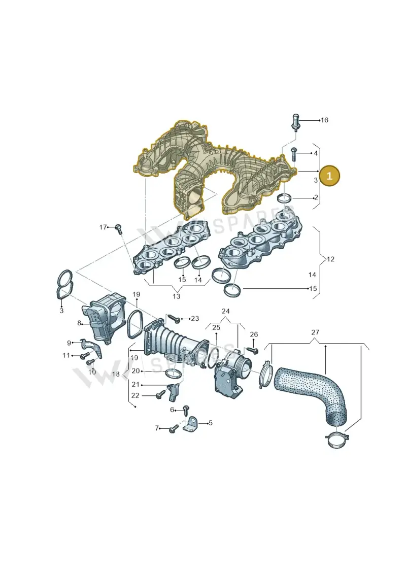 059129711EA — Volkswagen Amarok twin cab (2022-) diagram 894129500, position 1