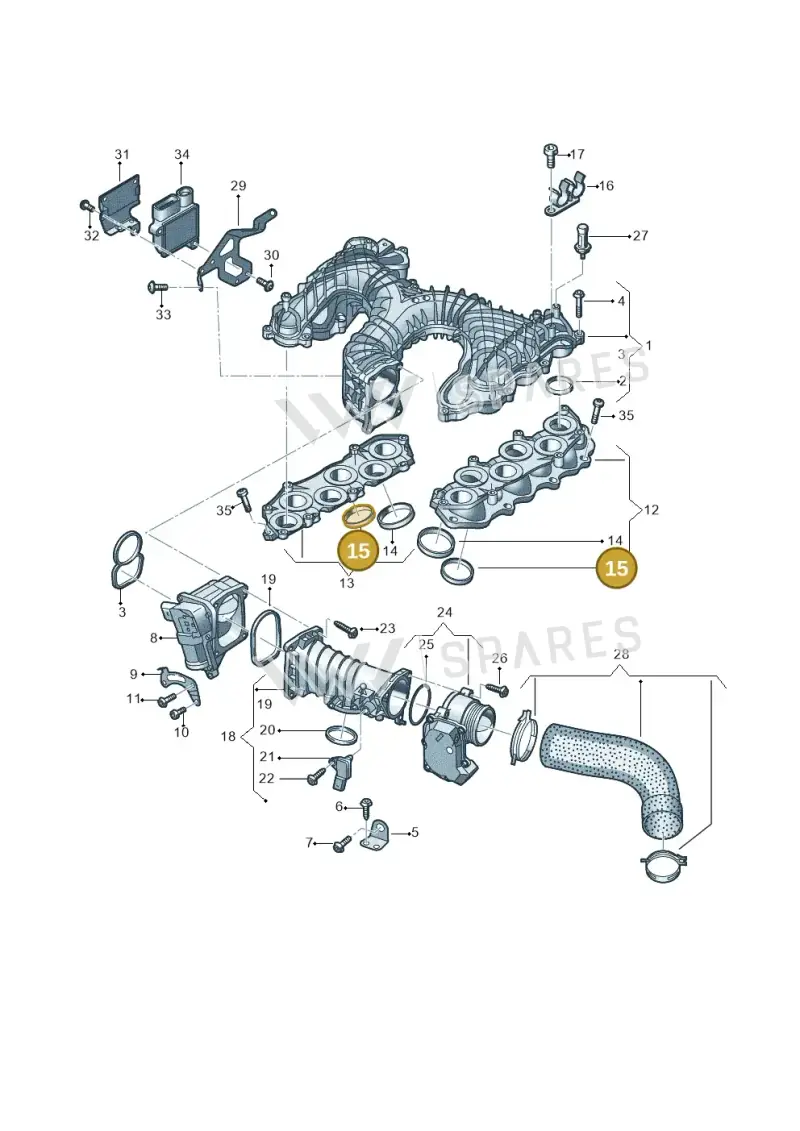 059129717AD — Volkswagen Touareg (2017-2023) diagram 838129650, position 15