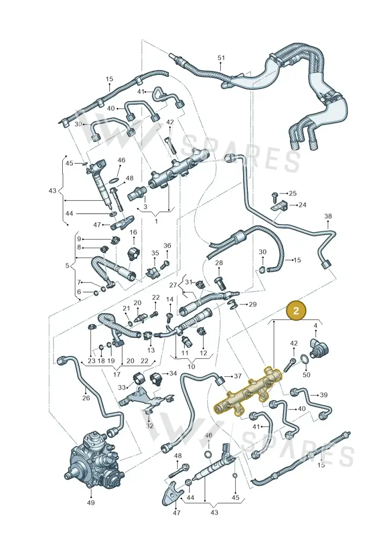 059130090DN — Volkswagen Amarok twin cab (2022-) diagram 738130900, position 2