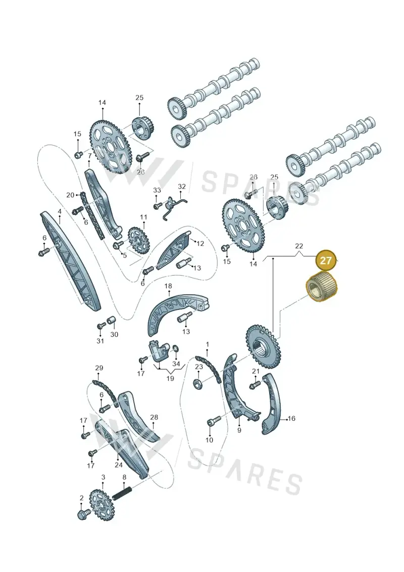 059130141N — Volkswagen Amarok twin cab (2022-) diagram 788109560, position 27