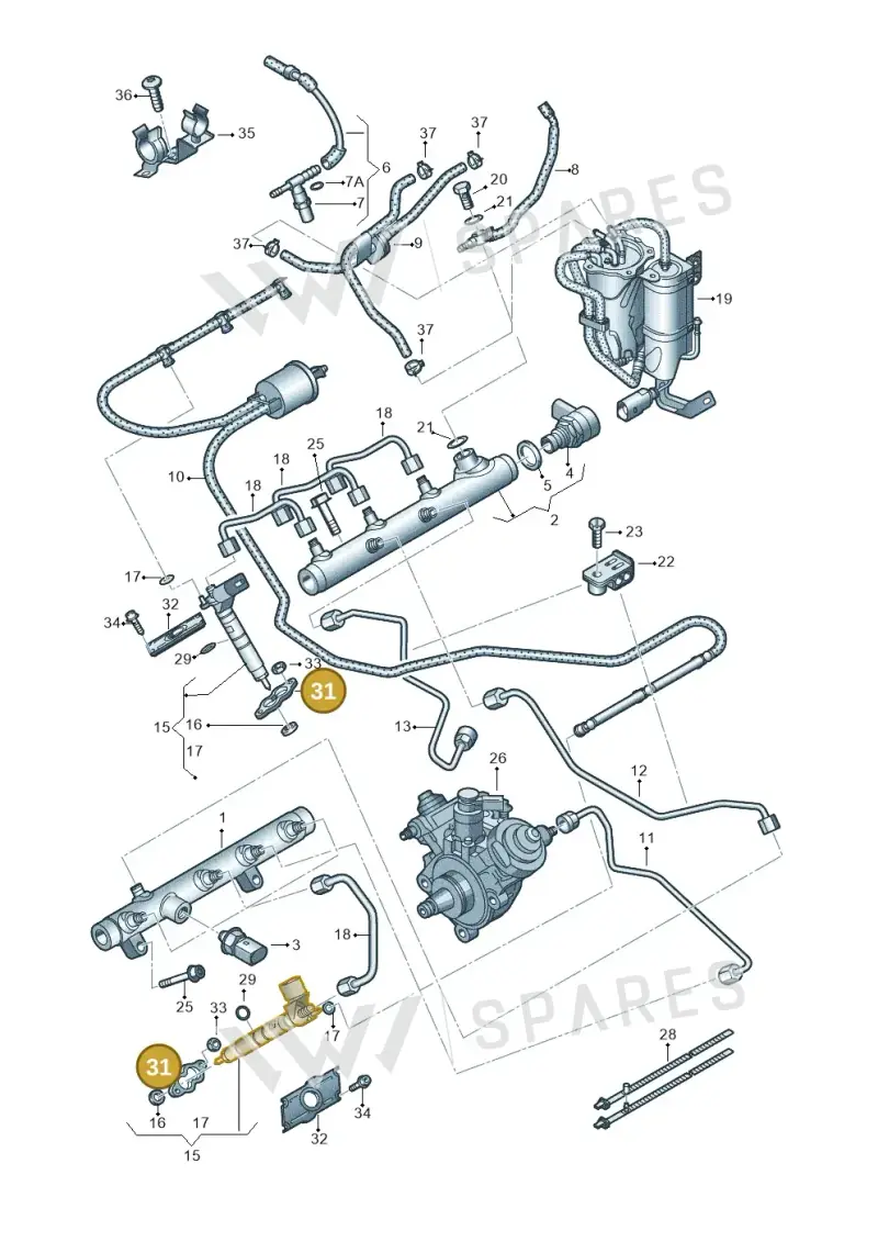 059130216C — Volkswagen Phaeton 4motion (2010-2016) diagram 667130800, position 31