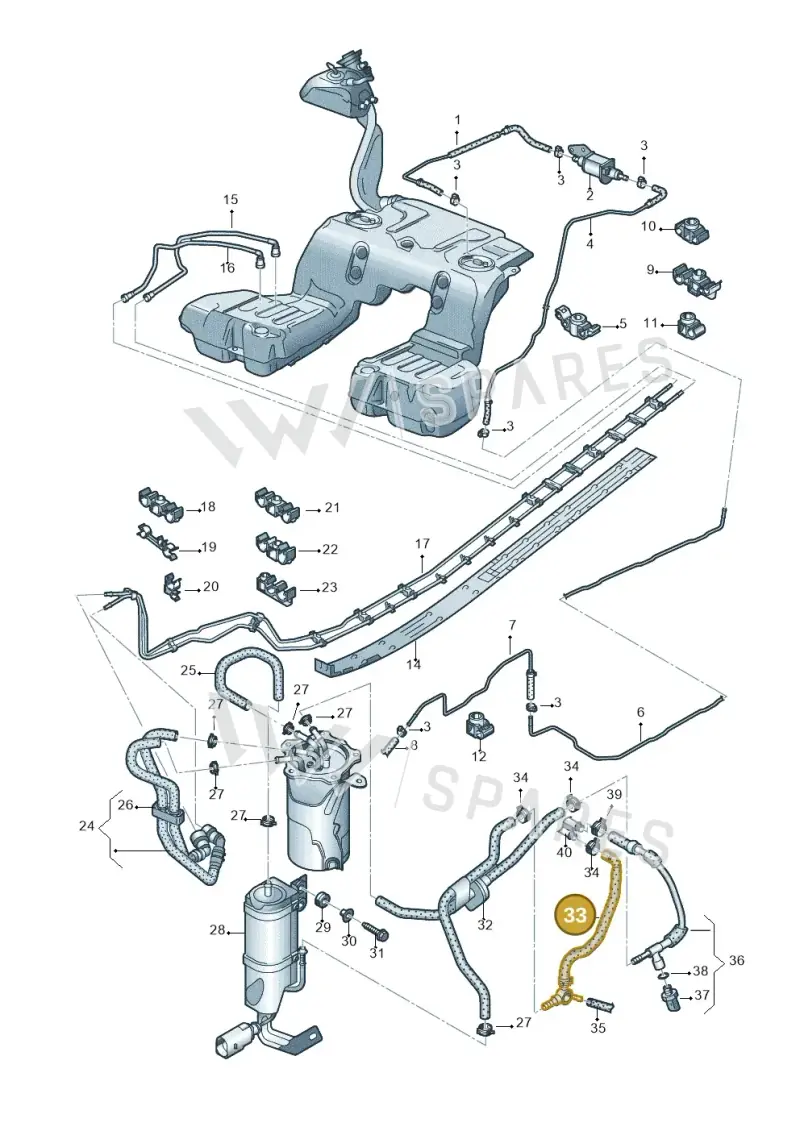059130297AC — Volkswagen Phaeton 4motion (2010-2016) diagram 710201250, position 33