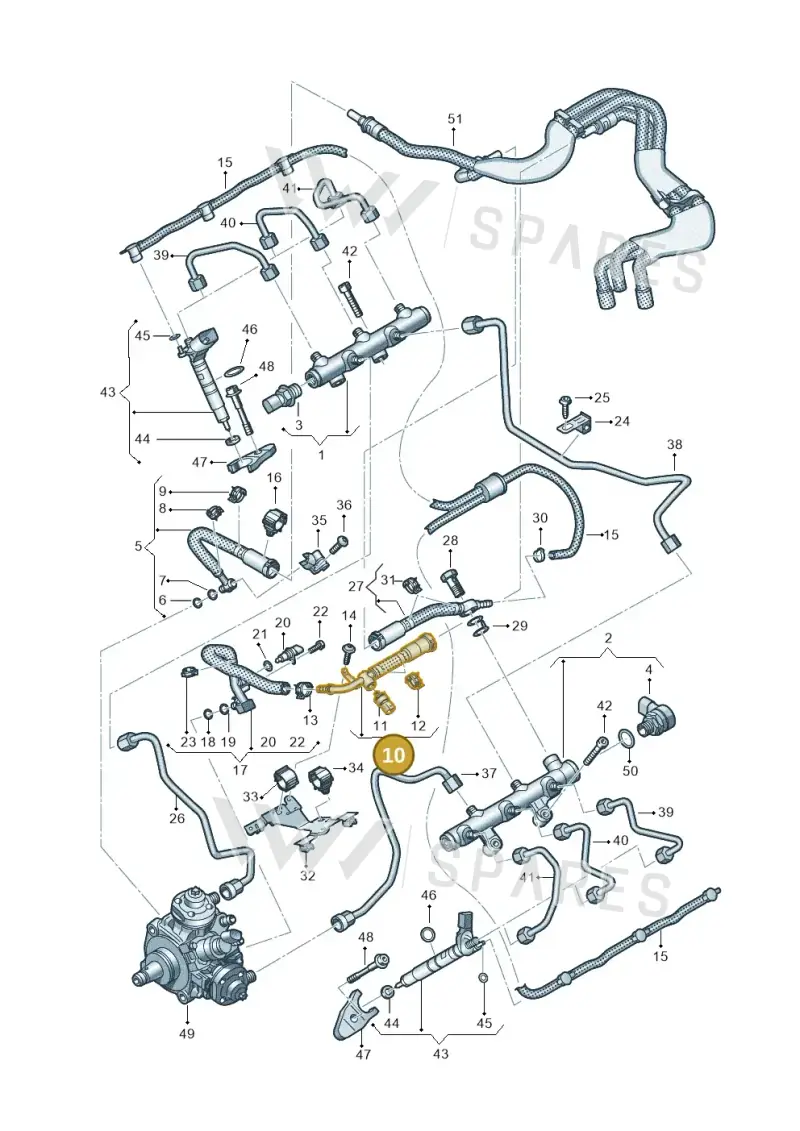 059130299CE — Volkswagen Touareg (2017-2023) diagram 738130900, position 10