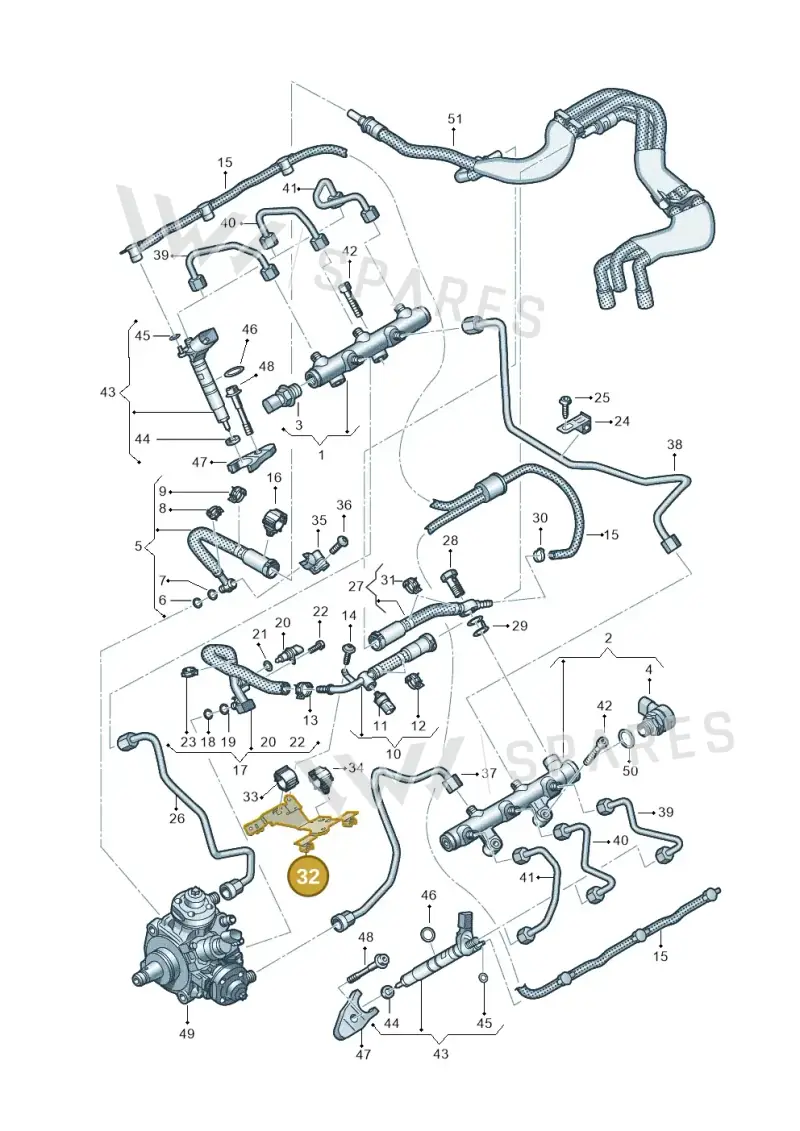 059130381AE — Volkswagen Amarok twin cab (2022-) diagram 738130900, position 32