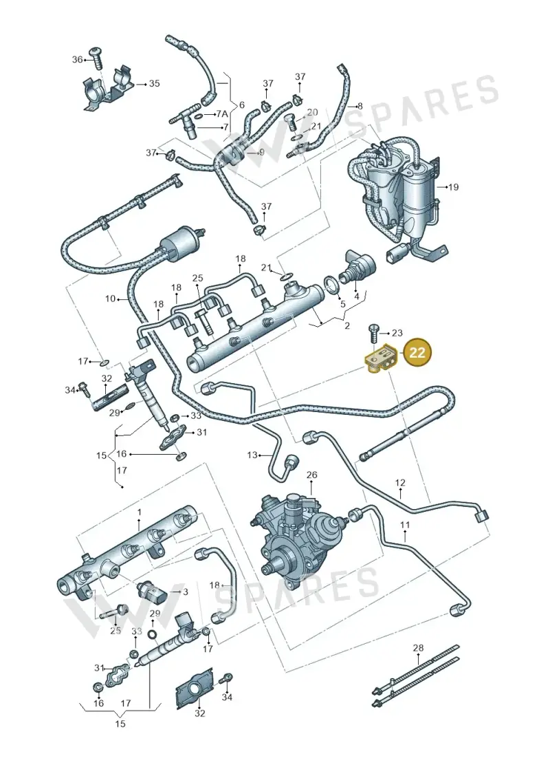 059130401A — Volkswagen Phaeton 4motion (2010-2016) diagram 667130800, position 22