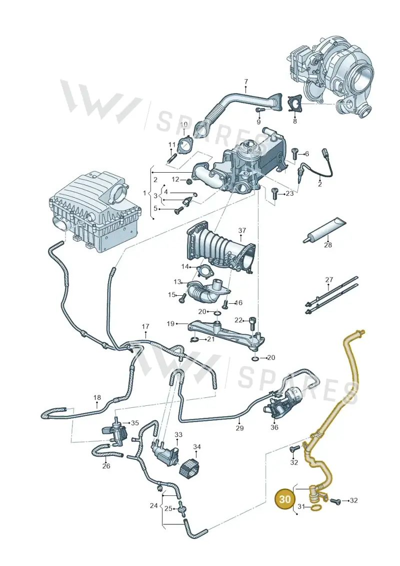 059131057AE — Volkswagen Amarok twin cab (2022-) diagram 894131700, position 30